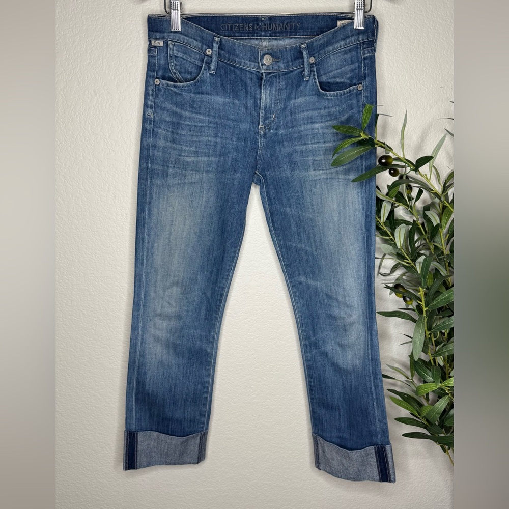 Citizens of Humanity Dani‎ Cropped Straight Leg Jeans Women’s 27 Blue Wash Denim